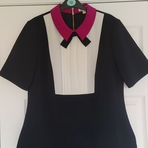 Ted Baker Navy and White Top